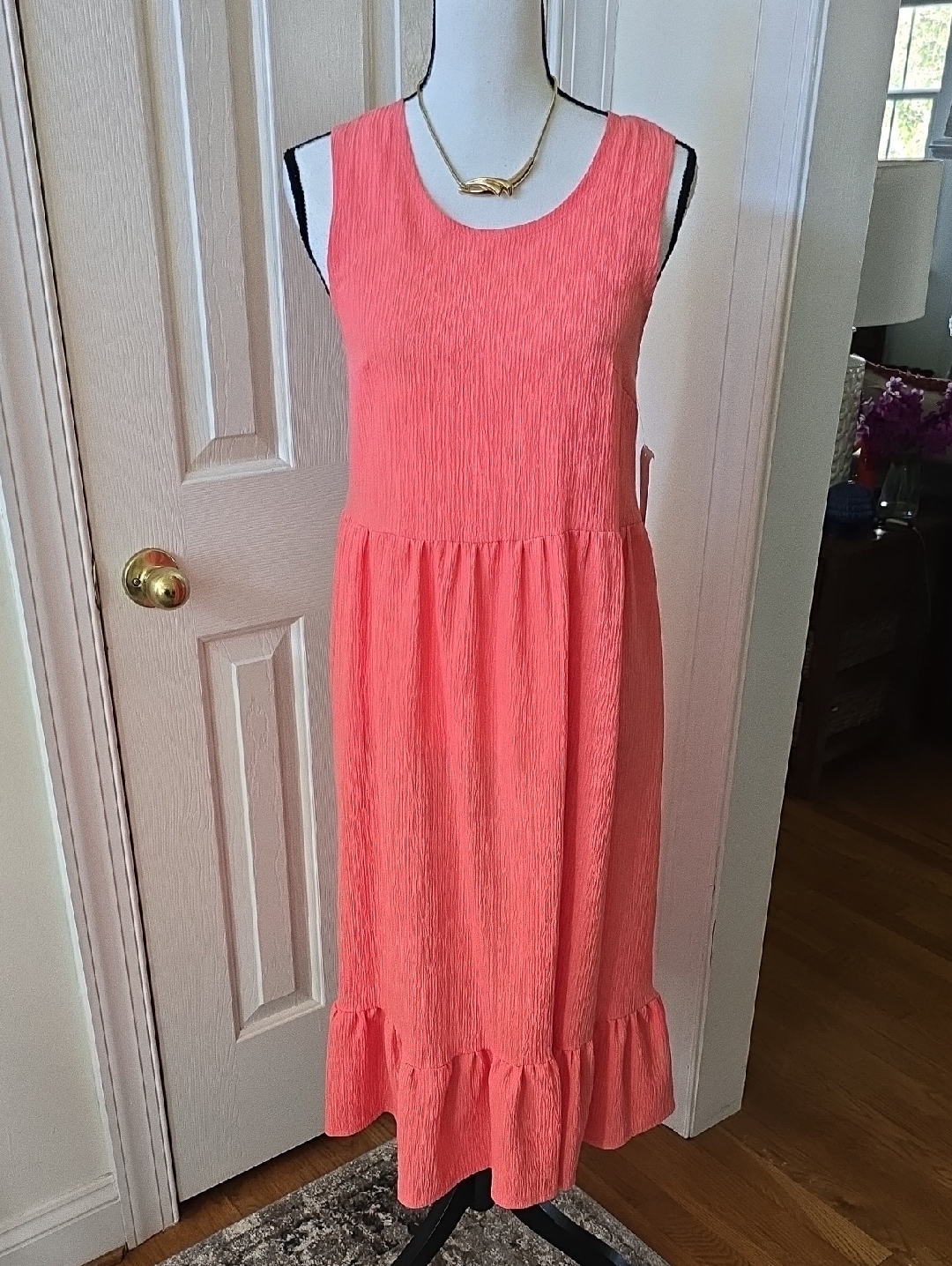 52 Seven Brand Womens Sleeveless Coral Sundress Size Small